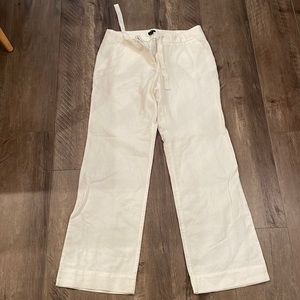 Linen j. crew pants